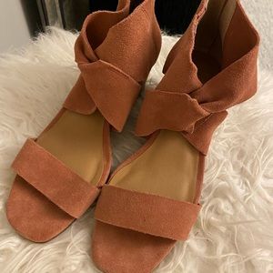Lucky Brand Soft Rose, Suede Wedges